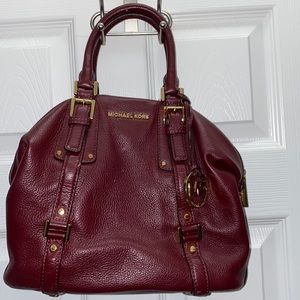 Bedford Legacy Medium Pebbled Leather Convertible Satchel